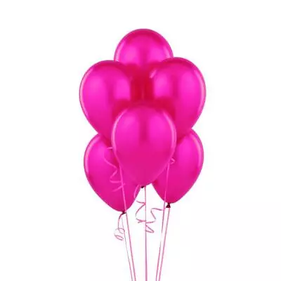 $6.99 • Buy Metallic Fushia Pink Balloons 12Inch 25pcs