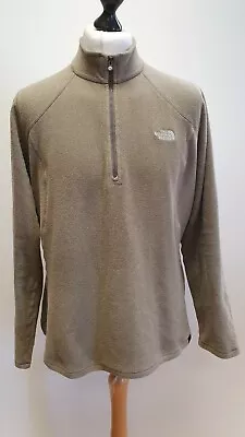 £24.99 • Buy Bb672 Womens The North Face Grey 1/4 Zip Fleece Base Layer Uk Xl 14 Eu 42