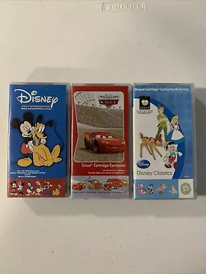 Lot Of 3 Disney Cricut Cartridges - Mickey + Friends Cars Disney Classics • $35.99
