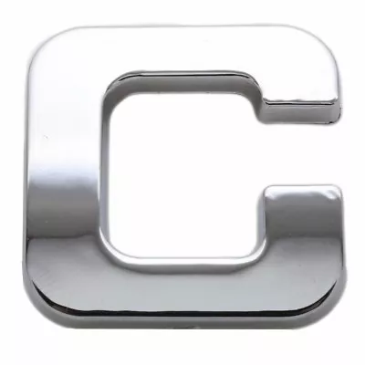 £3.07 • Buy Self Adhesive LETTER C Chrome 3D Car Badge Emblem Auto Home Sign Sticker Decal