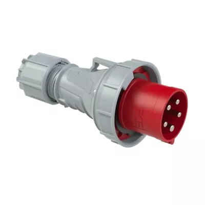 PCE 63Amp 5 Pin 3P+N+E 415V Male Red Plug Ceeform Commando IP67 Waterproof • £38.50