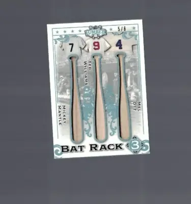 2022 Leaf Lumber Bat Rack Triple Relic Mantle Williams Ott 5/6 • $200