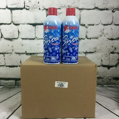 $49.95 • Buy 12 Pk Santa Snow Spray Frost 13oz Fake Artificial Xmas Tree Window Wedding Craft