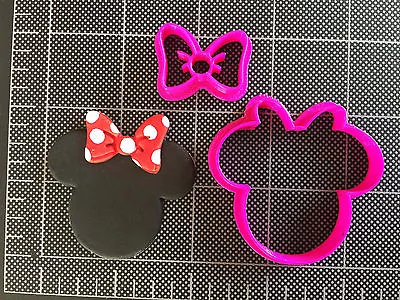 Minnie Mouse BOW Cookie Cutter / Fondant Cutter / Cupcake Topper / Minnie BOW  • $6