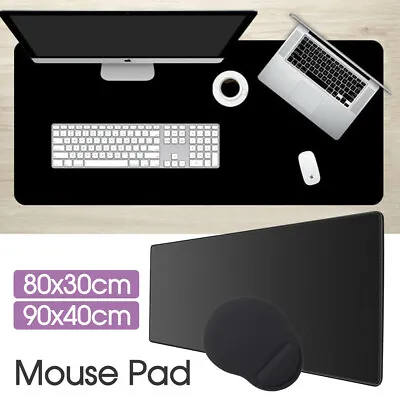$4.99 • Buy Ergonomic Gaming Mouse Pad Desk Mat Anti-slip Rubber Speed Mousepad Black