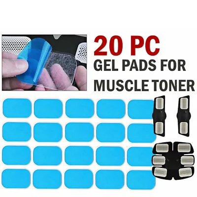 20 Replacement GEL PADS For Muscle Toner Abs Stimulator EMS Machine Toning Belt • $6.62