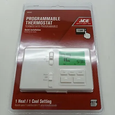 Ace 7 Day Digital Programmable Thermostat White • $11.39