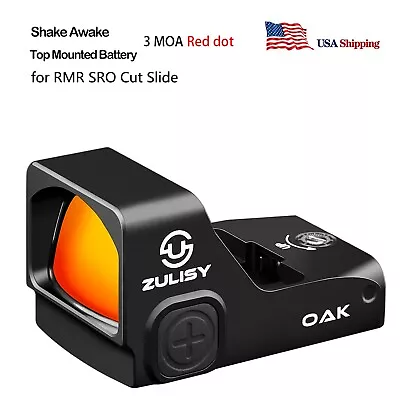 Shake Awake Red Dot Reflex Sight Zulisy OAK For RMR Cut S&W CORE Q4/PDP CZ-P10CF • $95.24