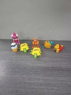 LOT 7 Vintage 1990 McDonalds McDino Changeables Happy Meal Transformers Toys • $39.89