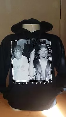 Tupac And Biggie Hoodie 2pac And Notorious B.i.g Pullover Los Angeles /rappers  • $32.49