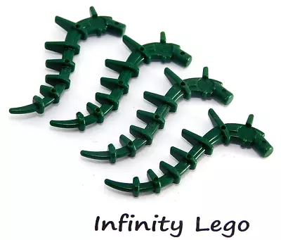 4 LEGO Dark Green Spines Plant Seaweed Spikes Barraki Bionicle (55236)  4 Pieces • $6.50