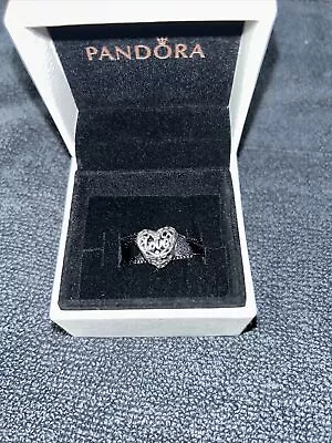 £13 • Buy Genuine Pandora Openwork Promise Of Spring Love Life Heart Charm ALE 925 #797046