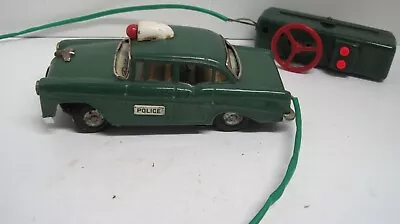 Vintage POLICE CAR Battery-Op Remote Control By  LINE MAR Toys Of Japan Ca 50s • $19.99