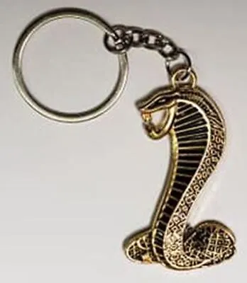 SVT / Shelby Cobra Mustang Snake Key Chain In Gold  Ships Worldwide & FREE To US • $15