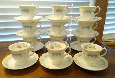 Set Of 4 Royal Doulton H4855 Picardy Demitasse Cup & Saucers Pink Roses Exc Cond • $42.96