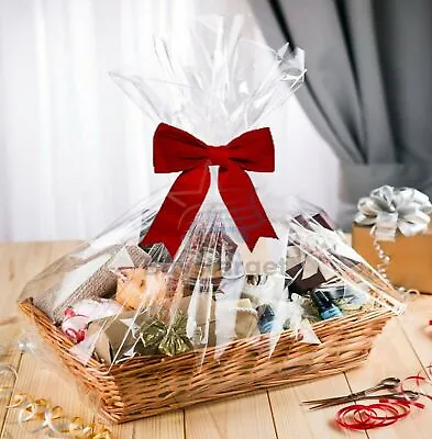 🔥 Large Make Your Own Hamper Wicker Wine Food Basket Set Christmas Present Gift • £13.45