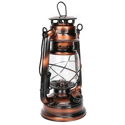 Retro Kerosene Lamp Barn Lantern Bronze Ornament For Pub Inn Outdoor Light • $26.52