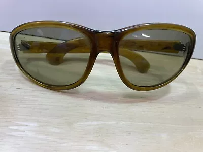Vintage Cari Michelle Cool Ray Polaroid 150 Brown Wrap Sunglasses Women’s • $25