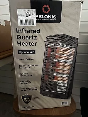 Electric Infrared Quartz Heater Black 1500W 3Heat Setting By Pelonis • $20
