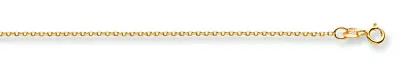 £94.90 • Buy 9ct Yellow Gold Diamond Cut Trace Chain - 1.2mm - Fully Hallmarked