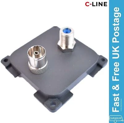 £6.94 • Buy C-Line TV & Satellite Aerial Socket Outlet CBE Caravan Motorhome VW Campervan