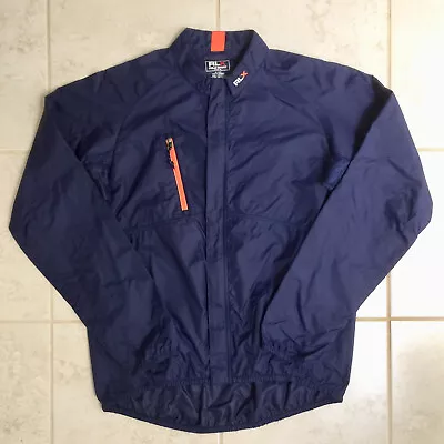 RLX Ralph Lauren Polo Sport Windbreaker Packable Jacket Navy Blue Mesh Medium M • $48