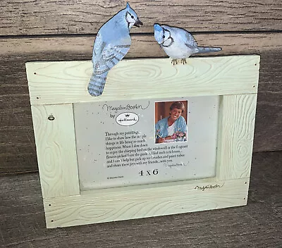 Vintage Hallmark Marjolein Bastin Bluejay Birds Wildlife Resin 4X 6 Frame • $21.75