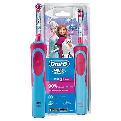 $57.42 • Buy Braun Oral-B Stages Power Kids Electric Rechargeable Toothbrush Disney Frozen