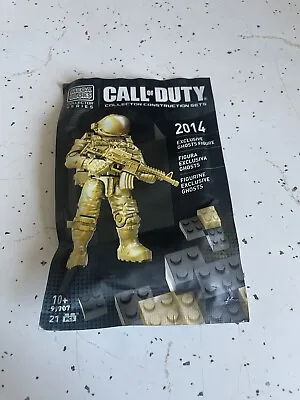 Mega Bloks Call Of Duty Ghosts 2014 Exclusive Gold Figure SDCC NEW SEALED • $30.32