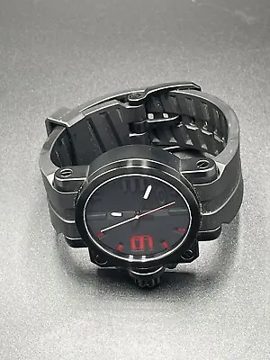 $750 • Buy Oakley Gearbox Stealth Watch W/ Black W/ Red Accents   Brand New   