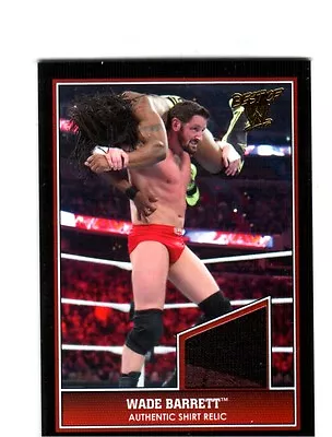 WWE Wade Barrett 2013 Topps Best Of WWE Event Used Shirt Relic Card 2 Color • $15.99