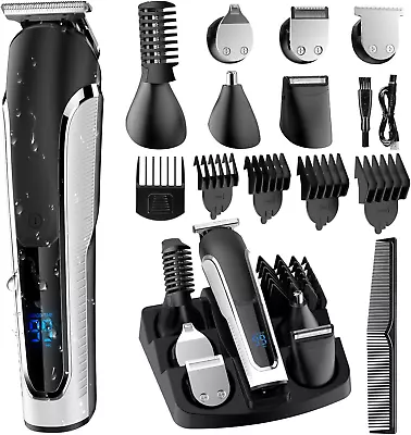 Beard Trimmer For Men All In One Mens Beard Grooming Kit IPX7 Washable Hair Cl • $25.96