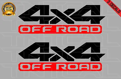 4x4 OFF ROAD Decal Set Fits: Dodge Ram 1500 2500 Truck Vinyl Stickers Black/Red • $18.50