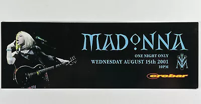 Madonna 2001 Drowned World Tour Official After Party Ticket Stub Crobar Miami • $12.93