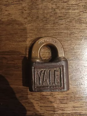 Vintage Yale & Towne Brass Metal Padlock Lock Pin Tumbler No Key • $30