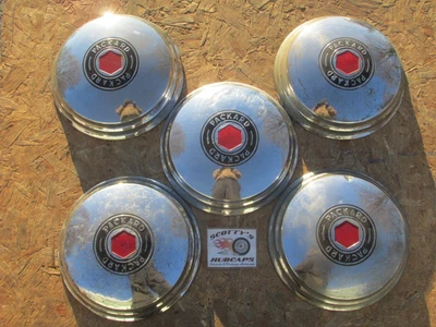 $149.95 • Buy 1941- 50 Packard, Sr Series, Clipper One Eighty Custom Hubcaps, 12 5/8  Lot Of 5