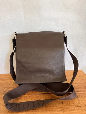 $99.99 • Buy /💥 OROTON A Round LEATHER Brown Crossbody Satchel Shoulder Bag Handbag