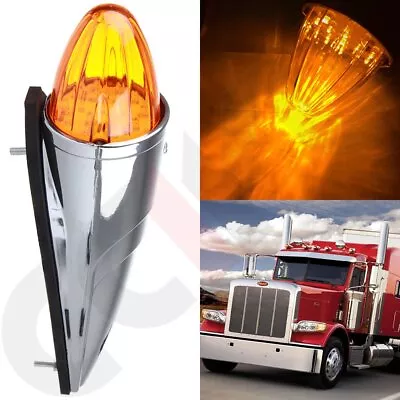 1x17LED Amber Torpedo Roof Running Top Light For Kenworth Cab Marker Clearance • $19.88