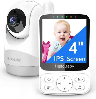  Baby Monitor With Camera And Night Vision - 29-Hour Battery Life Remote Pan Ti • £68.74
