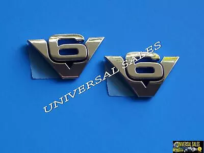 Pair V6 Ford Escape Explorer Expedition Emblems Badges Fender Back Rear Oem New • $18.05