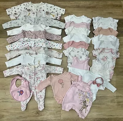 6lbs 2.7kg Tiny Early Small  Weight Baby Girls Clothes Starter Set HUGE BUNDLE • £25