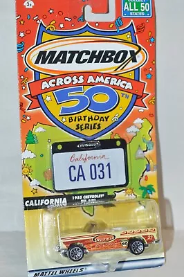 1:64 Matchbox Across America California State 1955 Chevy Bel Air Convertible • $4