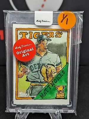 2022 Topps Matt Nokes 1/1 Andy Friedman Art Card Hand Made! • $599