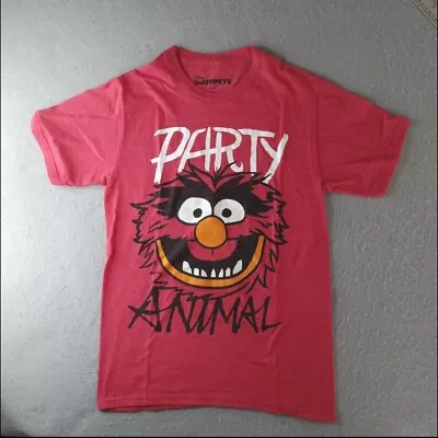 Disney Muppets Animal Shirt Adult Small Red Party T-Shirt Short Sleeve Tee • $9.99