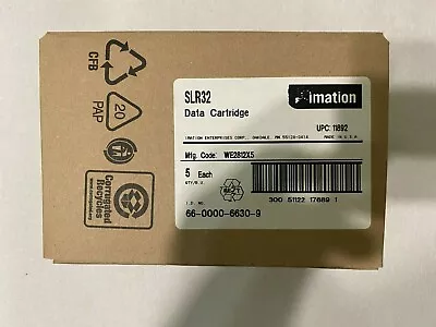 5 Pack New Imation SLR32 16/32GB Data Tape Cartridges 11892 In Original Case. • $103.75