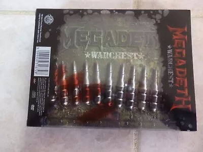 Megadeth Warchest CD/DVD Box Set Hard Rock Heavy Metal Rare Out Of Print • $40.99