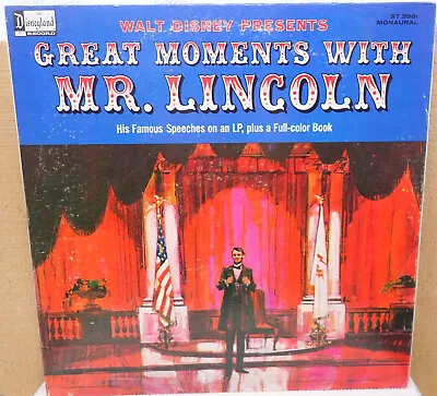Walt Disney Presents Great Moments With Mr. Lincoln - Disneyland  1964 • $7.99