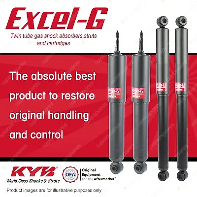 Front + Rear KYB EXCEL-G Shock Absorbers For MITSUBISHI Pajero NH NJ NK NL 4WD • $366.95