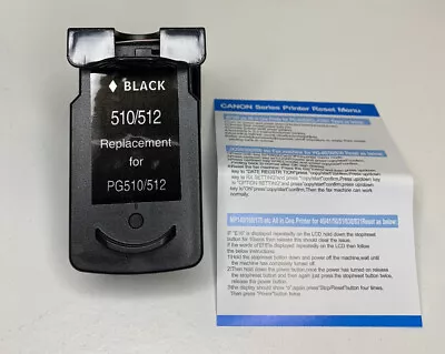 Canon Compatible PG-510/512 Black Ink Cartridge • $18.50