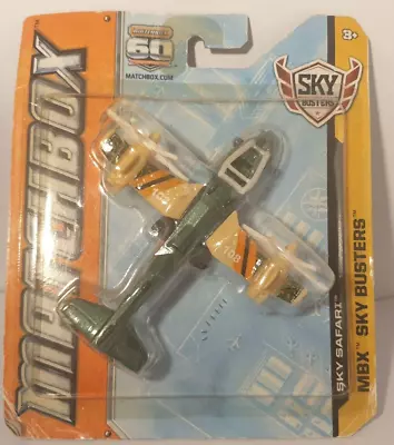 Matchbox MBX 60th Anniversary  SKY BUSTERS SKY SAFARI Plane Green Toy New • $12.43